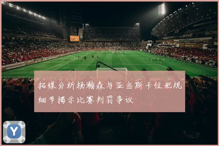 拓媒分析杨瀚森与亚当斯卡位犯规细节揭示比赛判罚争议